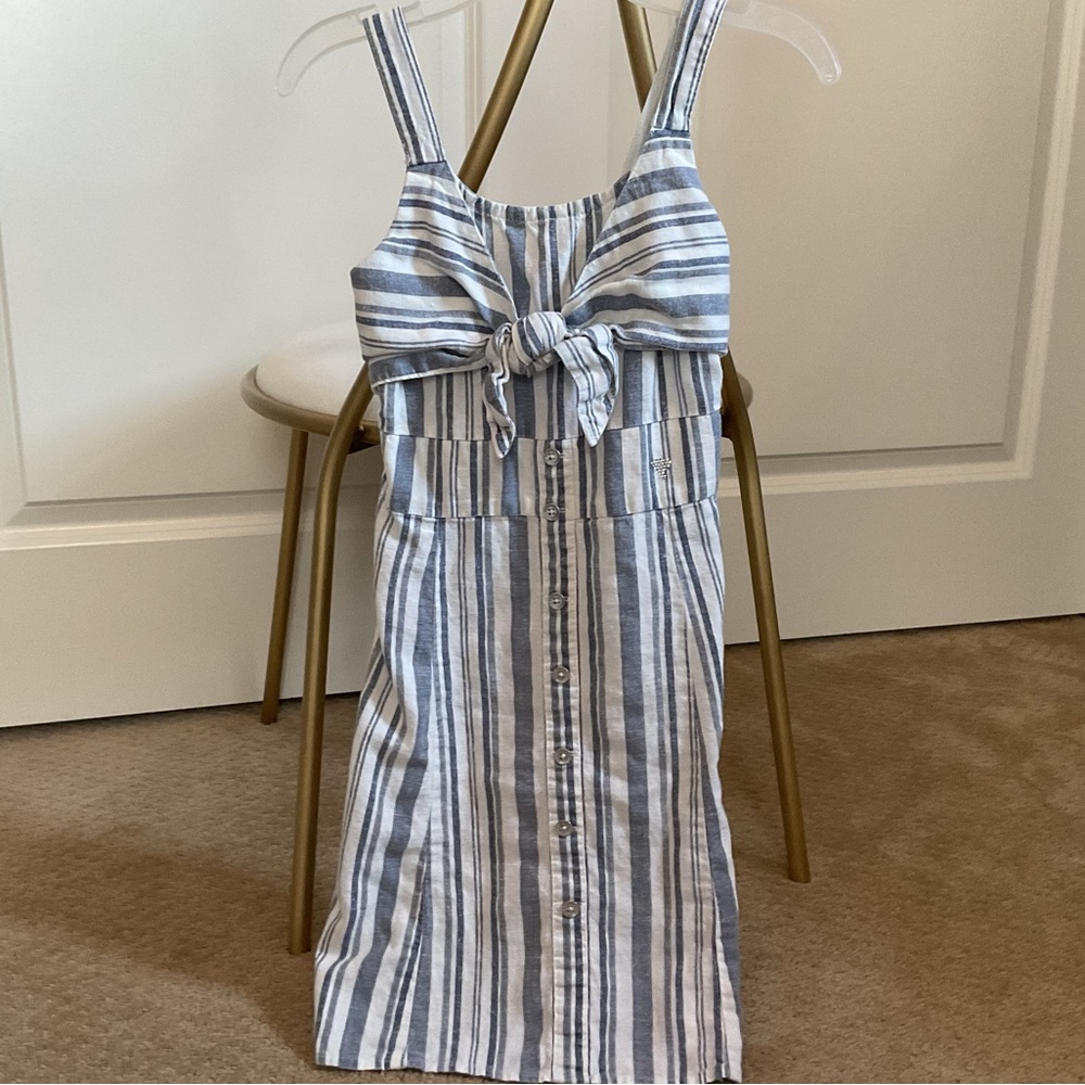 Guess grey and White Spaghetti Strap Sundress